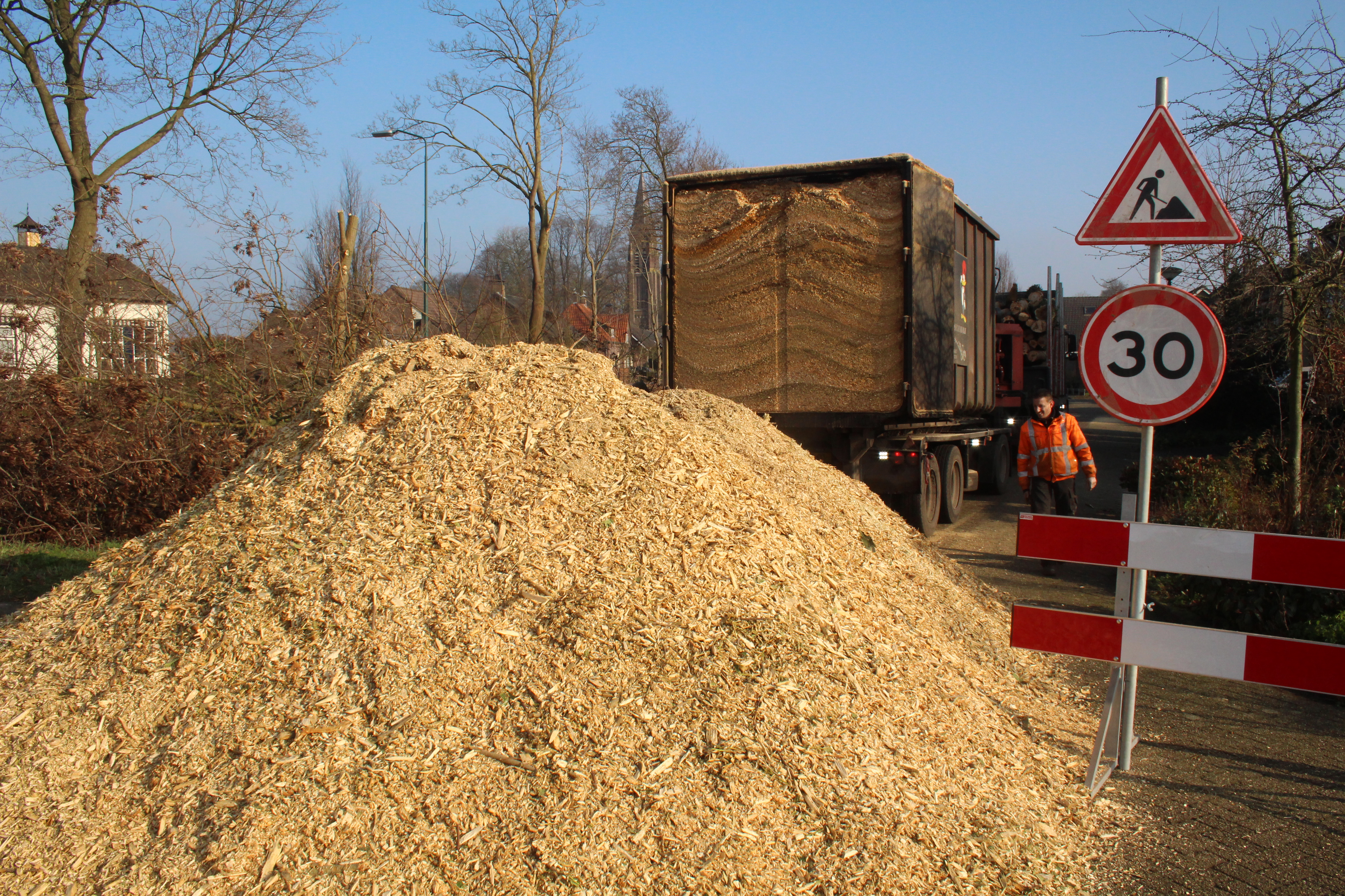 Hout versnipperen