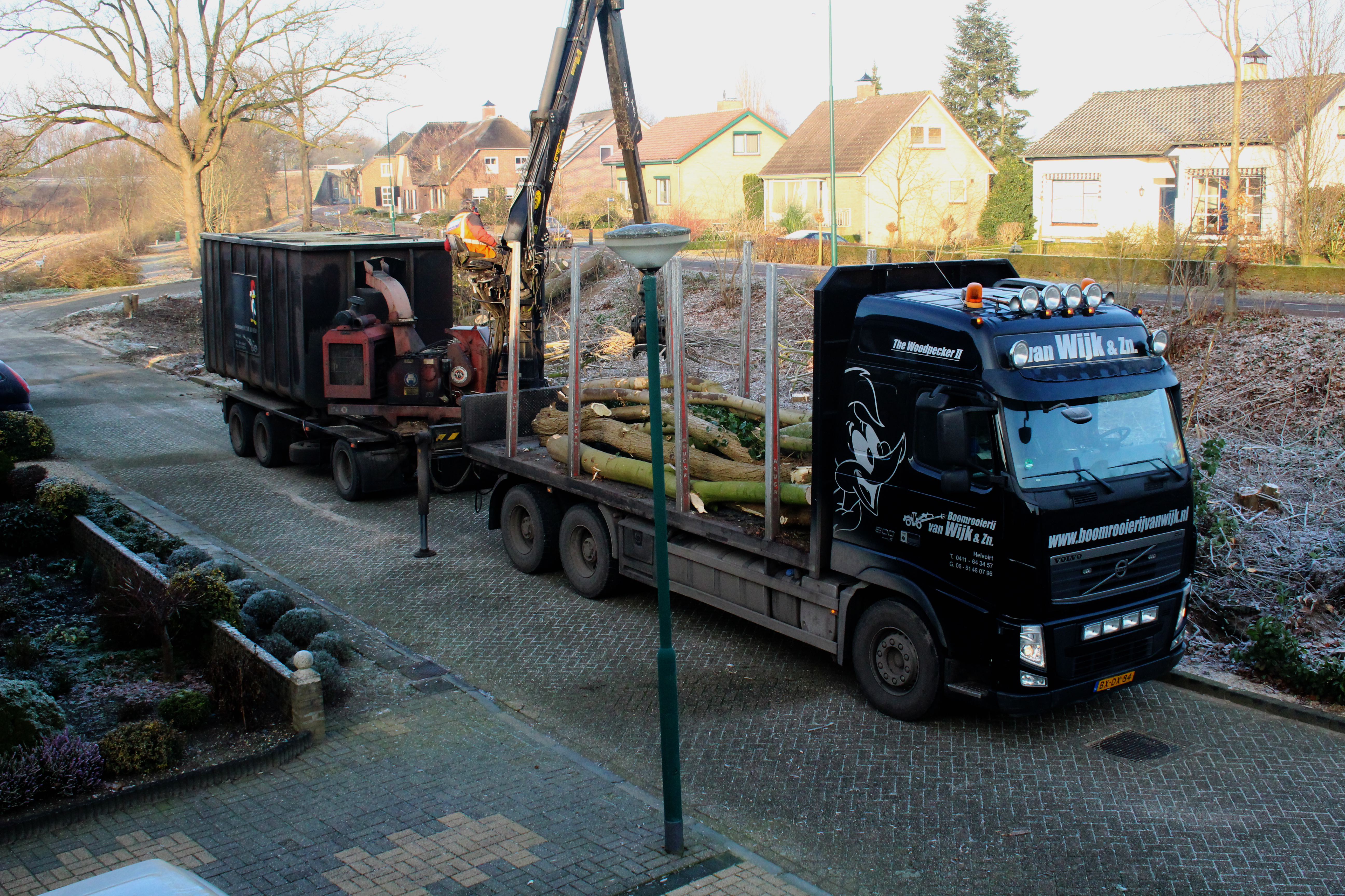 Hout transporteren
